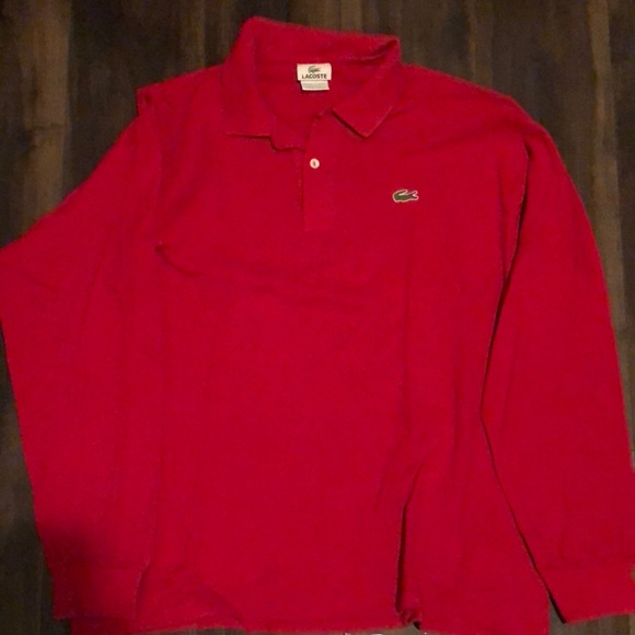 Lacoste men’s long sleeve polo retro style - Picture 1 of 2